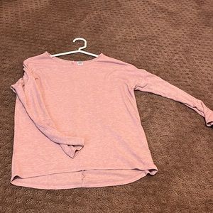 Pink long sleeve shirt